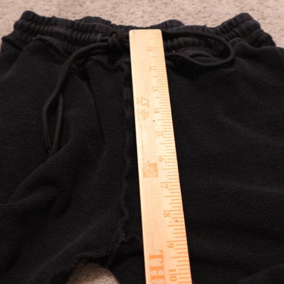 Guizio Small Inside out Joggers Distressed Track Sweatpant Black - Picture 10 of 11